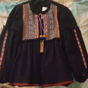 Zara printed cardigan | US M